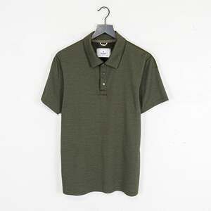 Reigning Champ Men's Olive Polo Shirt textured size Medium